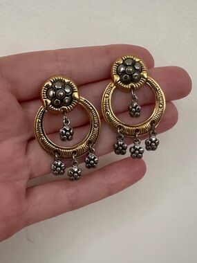 VTG Mixed Metal Dangle Earrings